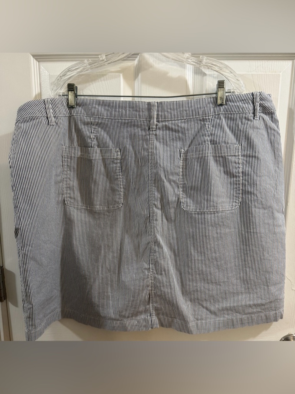 Karen Scott Navy and White Striped Women’s Skort - Picture 7 of 9